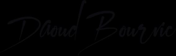Daoud Bourvic's signature