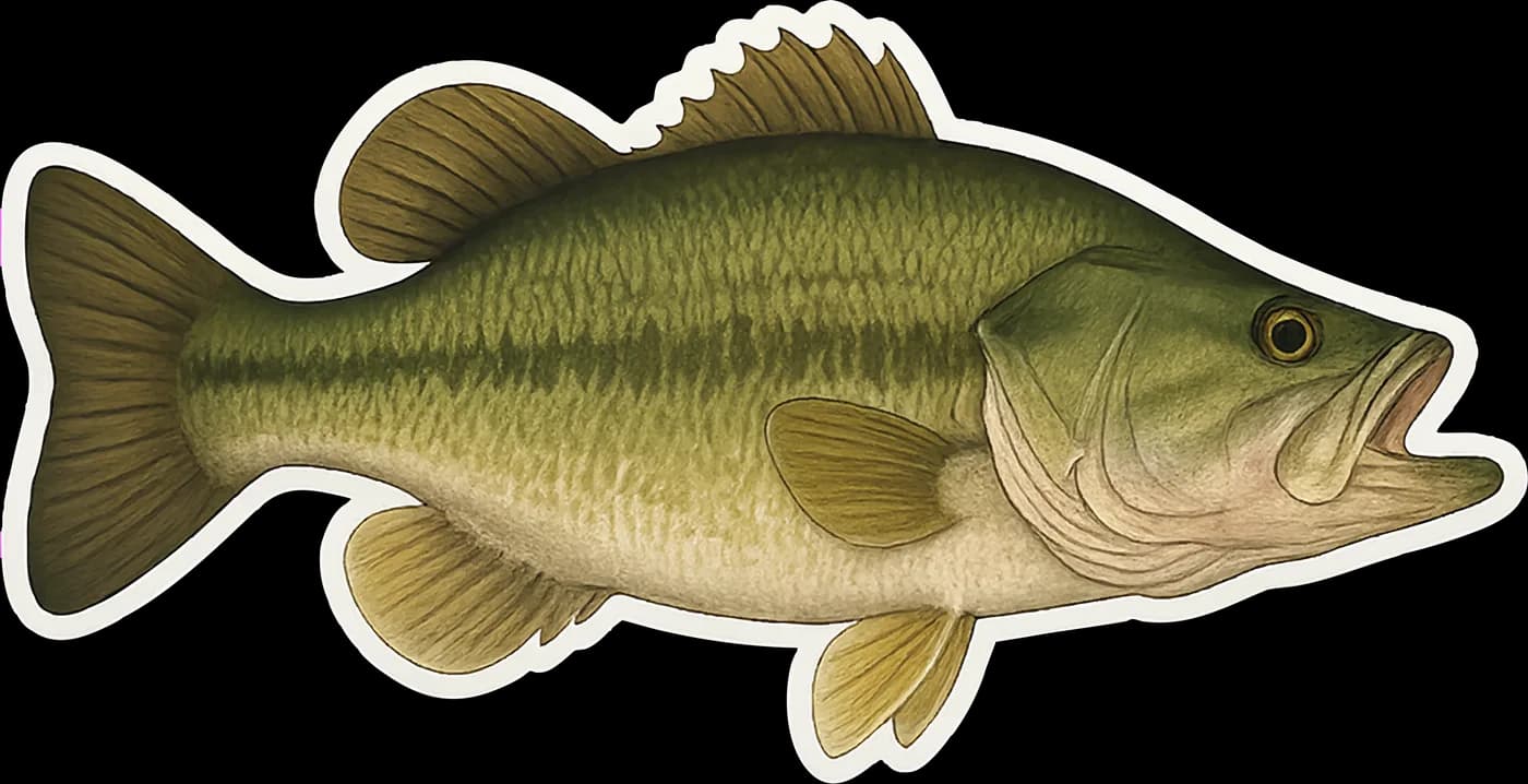 Big Bag Bass Club — Largemouth Bass illustration