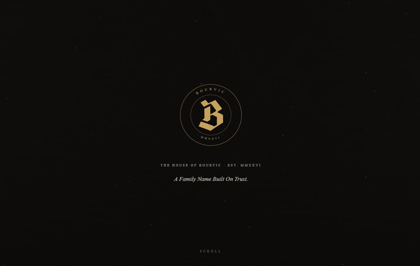 The House of Bourvic — live website