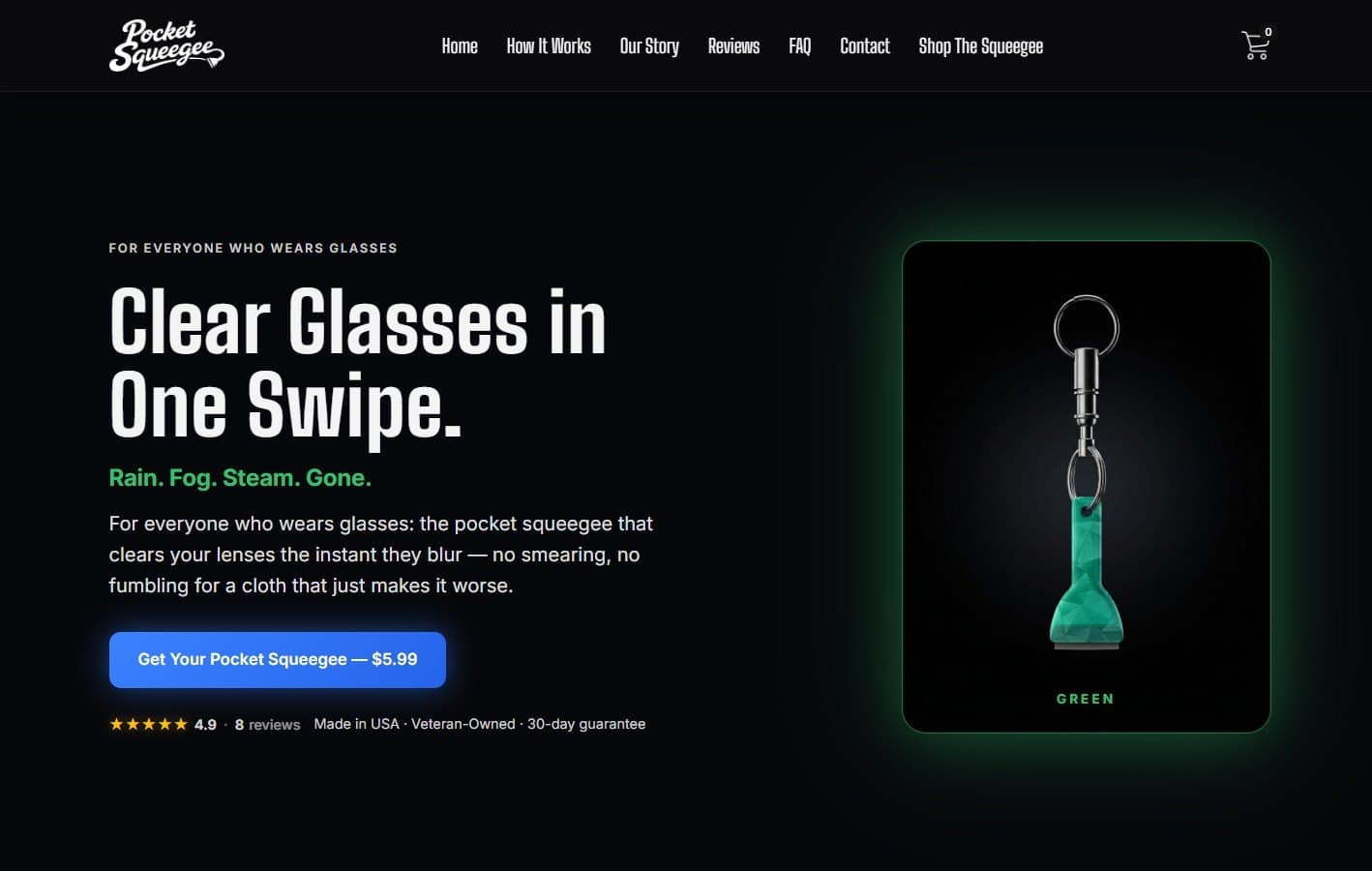 Pocket Squeegee — live website