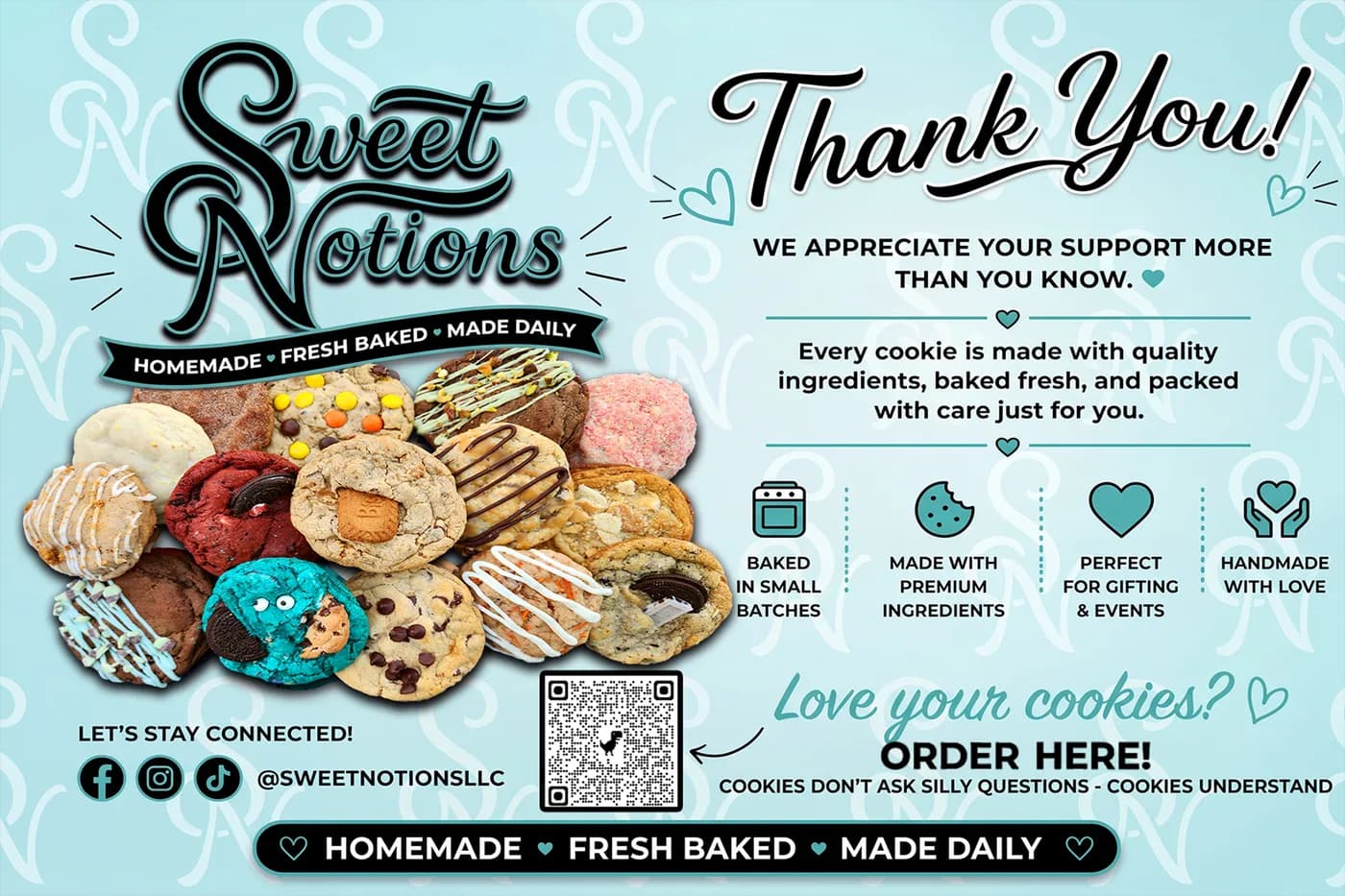 Sweet Notions — Card ad