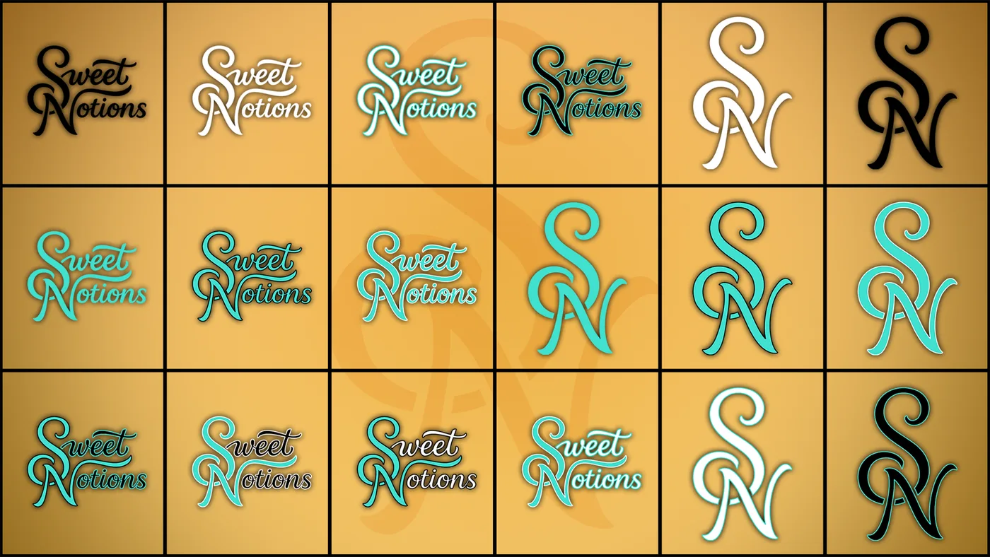 Sweet Notions — Logo legend