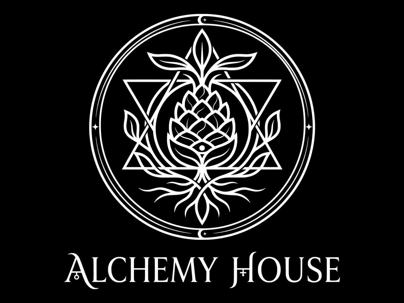 Alchemy House — brand designed by Bourvic Studio