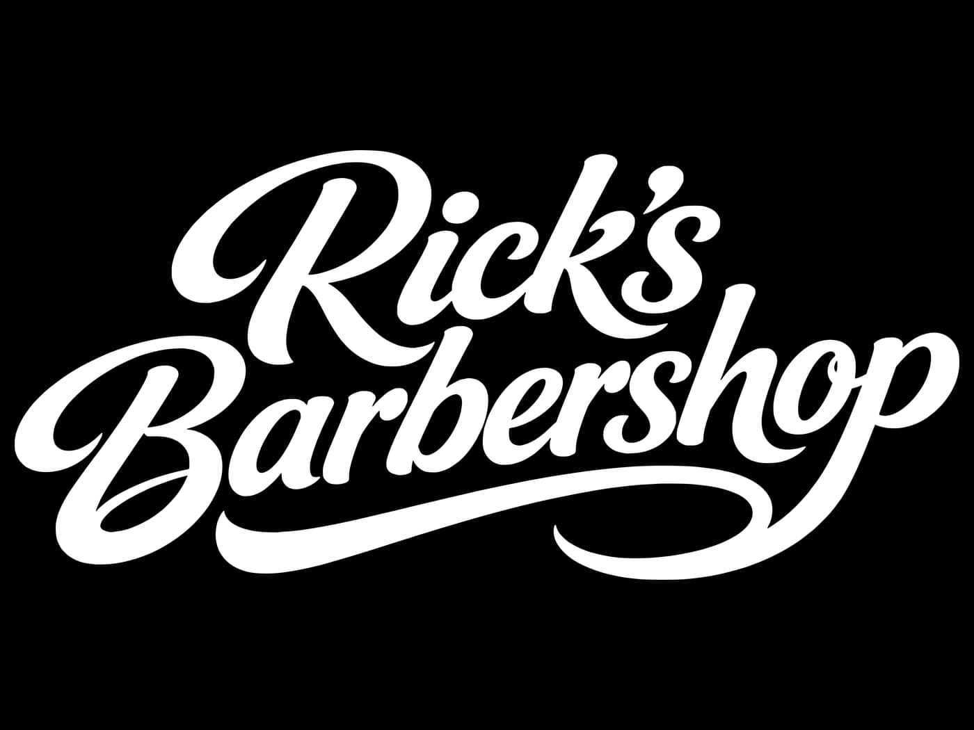 Rick's Barbershop — brand designed by Bourvic Studio